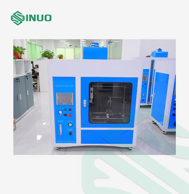 Sprzęt do badania łatwopalności komory badawczej igły z 12 ± 1 mm regulowalną wysokością płomienia, zakresem temperatury 0 ~ 1000 °C i sterowaniem PLC z 7 cali ekranu dotykowego