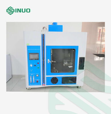 Dobra cena Komora do badań płomieniowych pionowych i poziomych zgodna z normami IEC60695 UL94, wyposażona w sterowanie PLC i ekran dotykowy oraz podwójną moc 50W 500W w Internecie